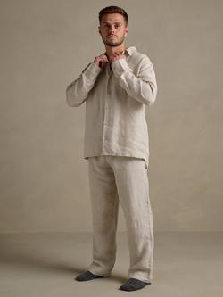 Bedfolk Super Soft Linen Trousers, Clay - view 2, Clay