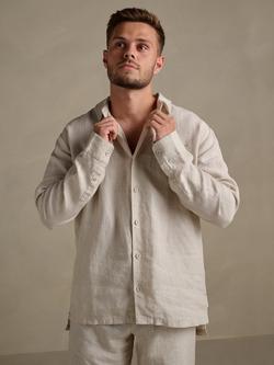 Bedfolk Super Soft Linen Shirt, Clay, Clay