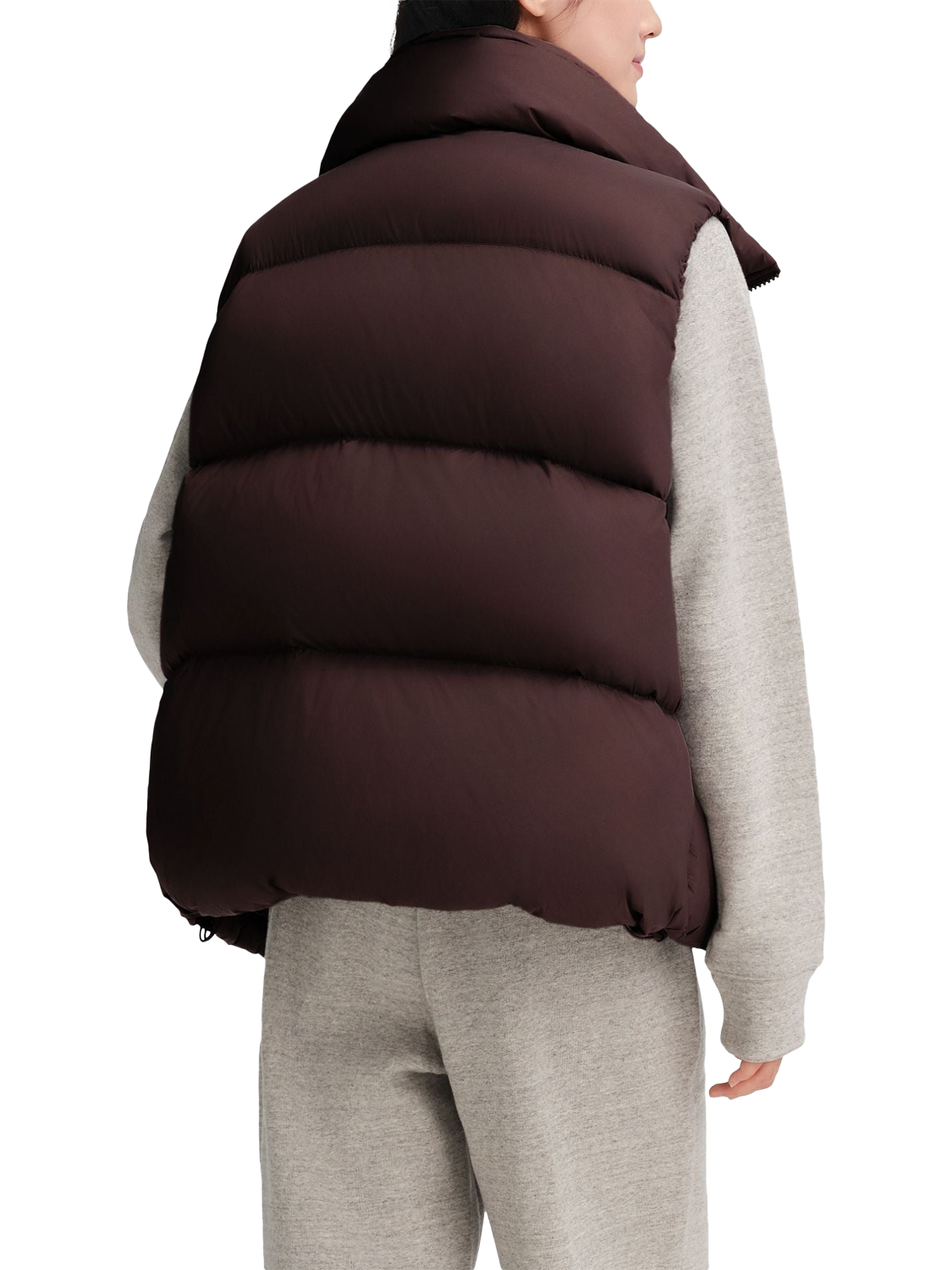 Product image 4 of 5, which shows Bosideng Relaxed Fit Down Gilet, Berry Brown, 4