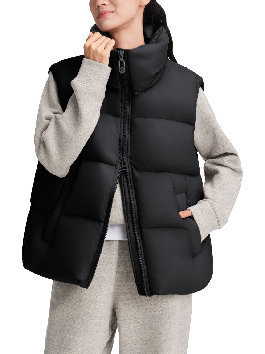 Product image 1 of 5, which shows Bosideng Relaxed Fit Down Gilet, Black, 12