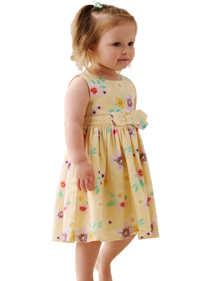 Angel & Rocket Baby Sleeveless Floral Dress, Multi - view 2, Multi