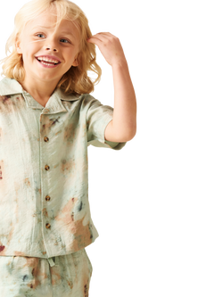 Angel & Rocket Kids' Tie Dye Print Shirt, Multi, Multi