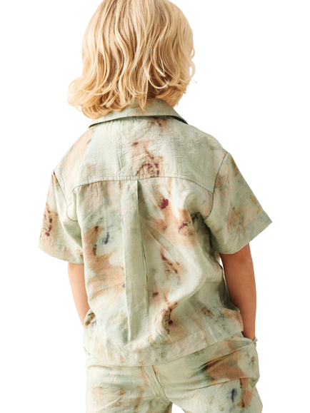 Angel & Rocket Kids' Tie Dye Print Shirt, Multi - view 2, Multi