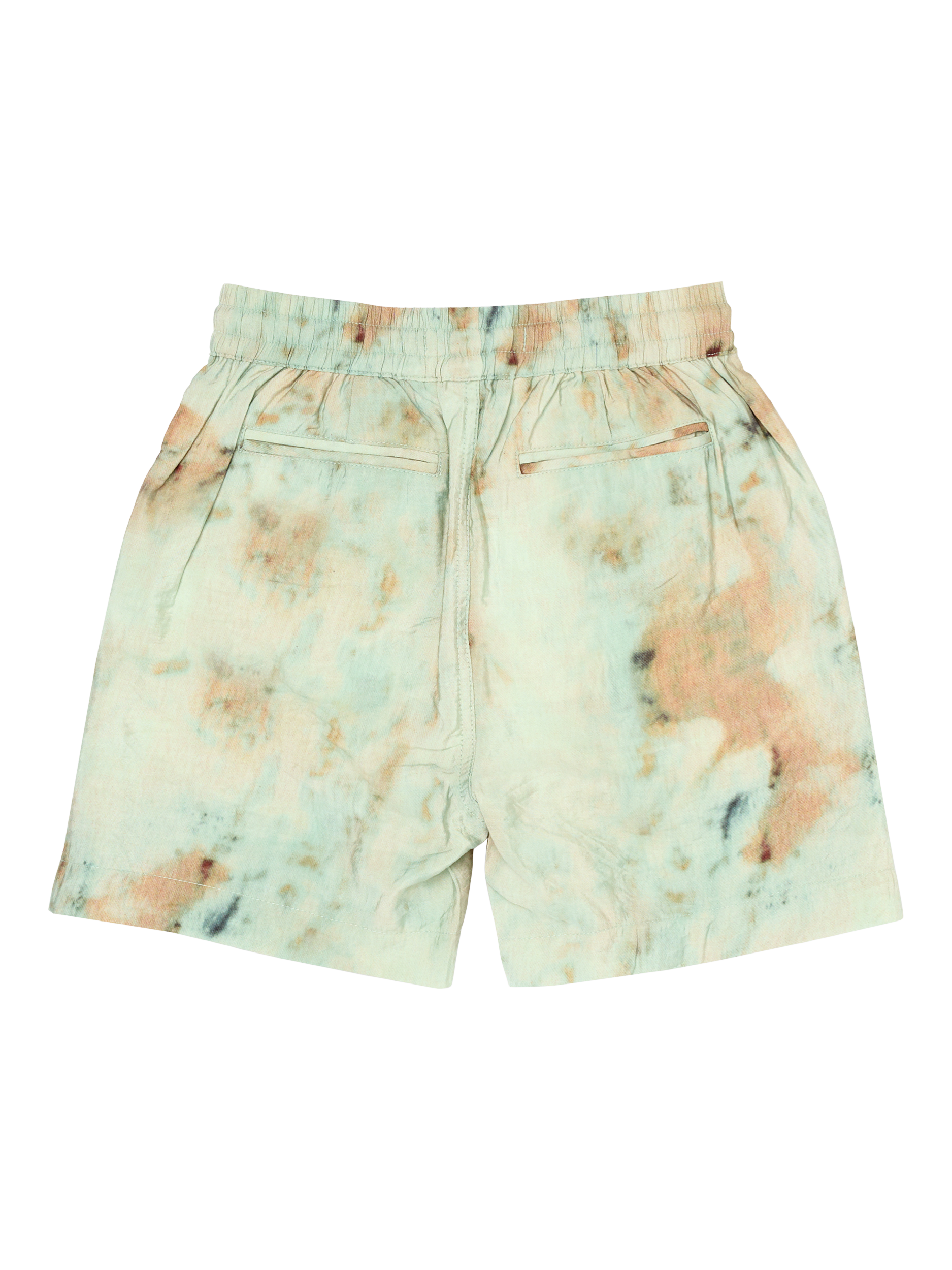 Product image 6 of 7, which shows Angel & Rocket Kids' Tie Dye Print Shorts, Multi, 3 years