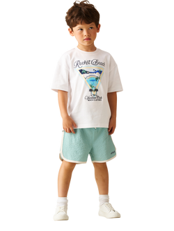 Angel & Rocket Kids' Textured Swim Shorts, Green - view 2, Green