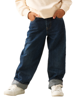 Angel & Rocket Kids' Straight Fit Jeans, Blue, Blue