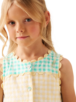 Angel & Rocket Kids' Gingham Bow Sundress, Multi - view 2, Multi