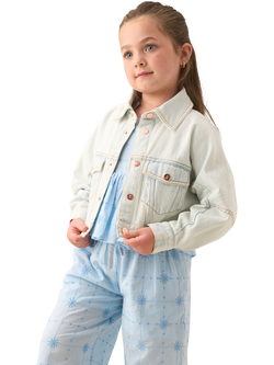 Angel & Rocket Kids' Cotton Denim Jacket, Blue, Blue