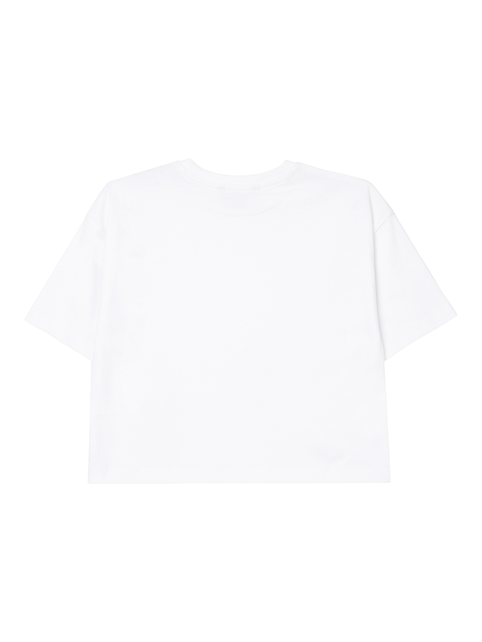 Product image 6 of 7, which shows Angel & Rocket Kids' Cotton Bow T-Shirt, White, 3-4 years