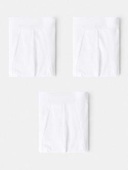 Mango Triwhite Cotton Trunks, Pack of 3, White
