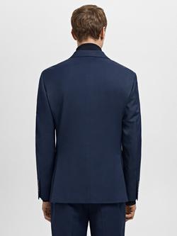 Mango Milan Single Breasted Blazer - view 2, Navy