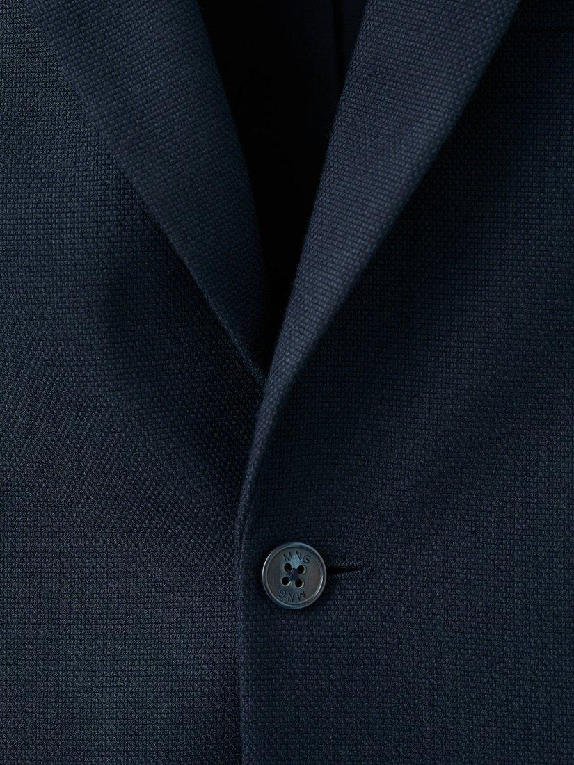 Product image 4 of 6, which shows Mango Milan Single Breasted Blazer, Navy, 36