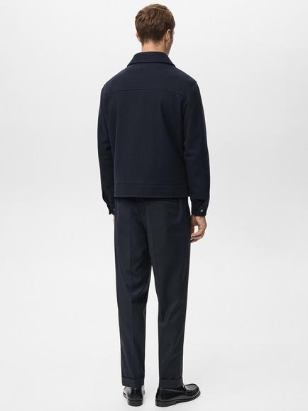 Mango Cole Windbreaker Jacket, Navy - view 2, Navy