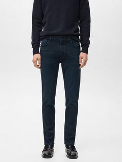 Mango Patrick Slim Fit Ultra Soft Touch Jeans, Mid Blue