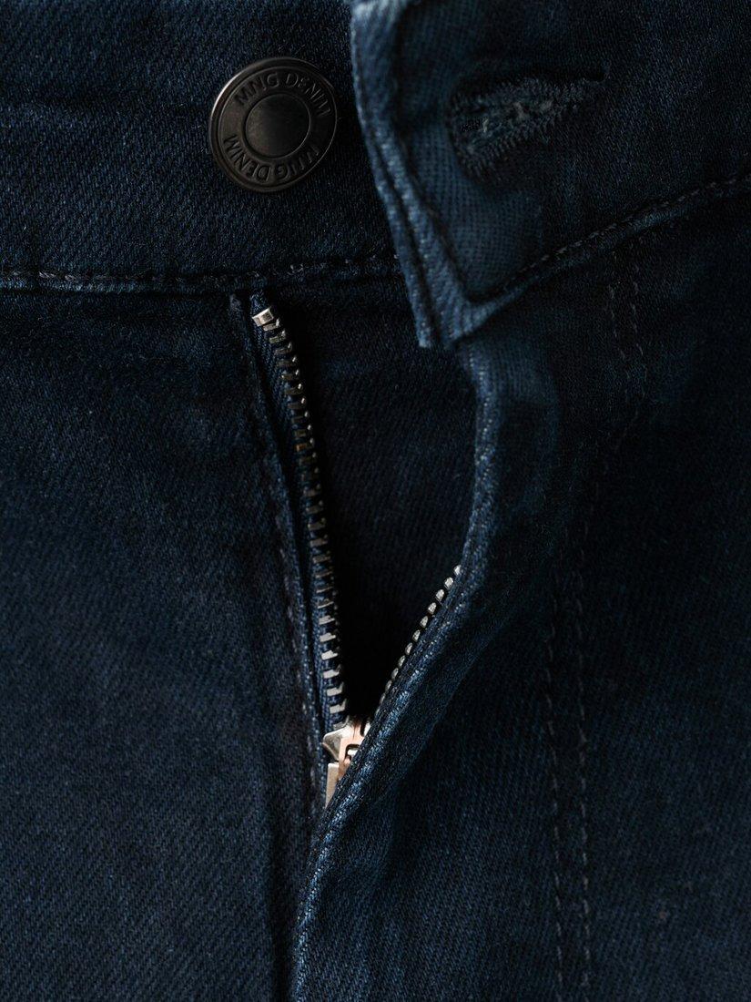 Product image 4 of 6, which shows Mango Patrick Slim Fit Ultra Soft Touch Jeans, Mid Blue, 30