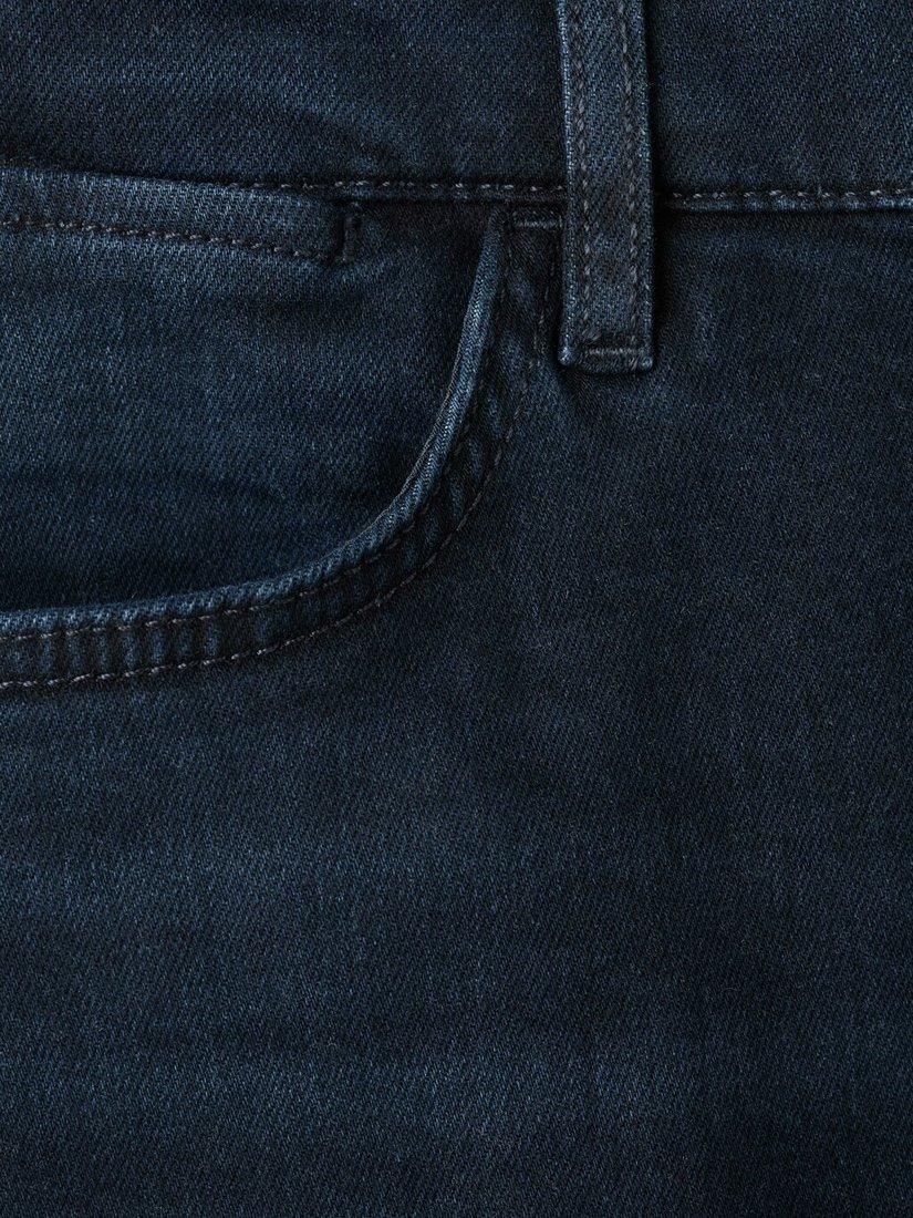 Product image 6 of 6, which shows Mango Patrick Slim Fit Ultra Soft Touch Jeans, Mid Blue, 30