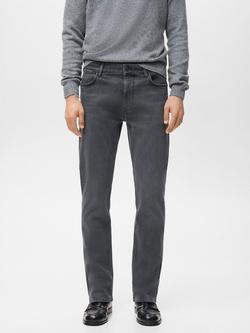 Mango Patrick Slim Fit Ultra Soft Touch Jeans, Open Grey