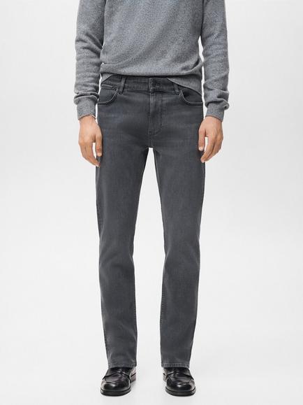 Mango Patrick Slim Fit Ultra Soft Touch Jeans, Open Grey