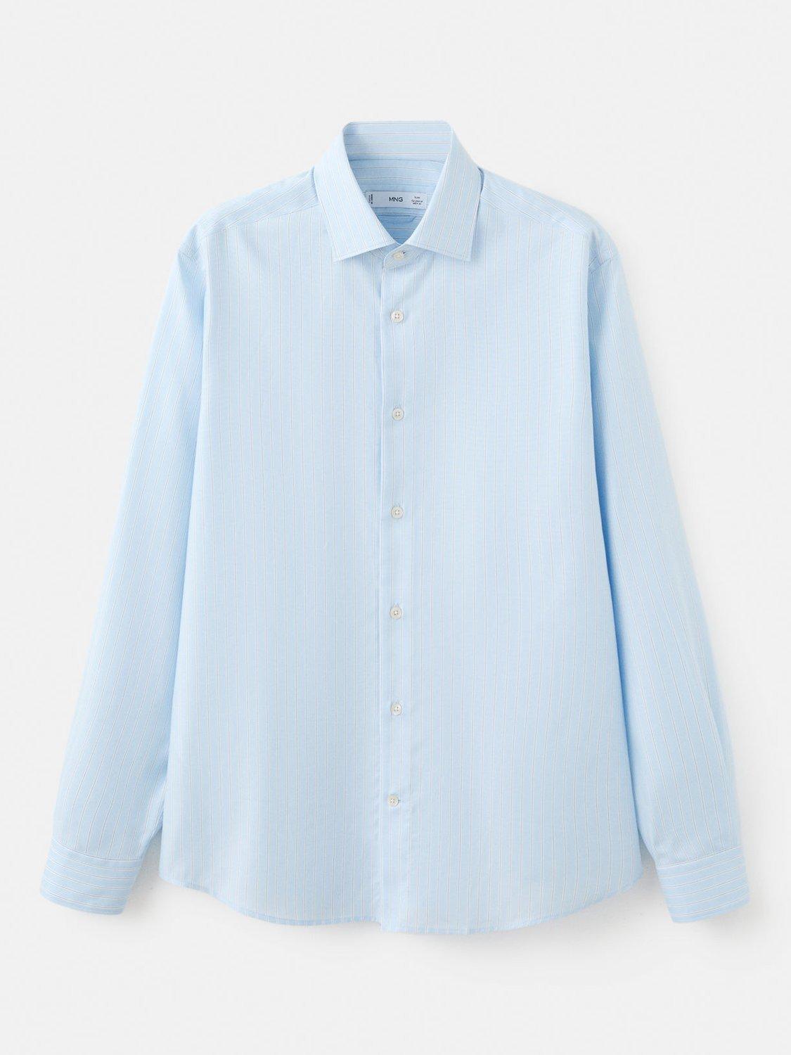 Product image 3 of 7, which shows Mango Donosti Cotton Shirt, Medium Blue, L