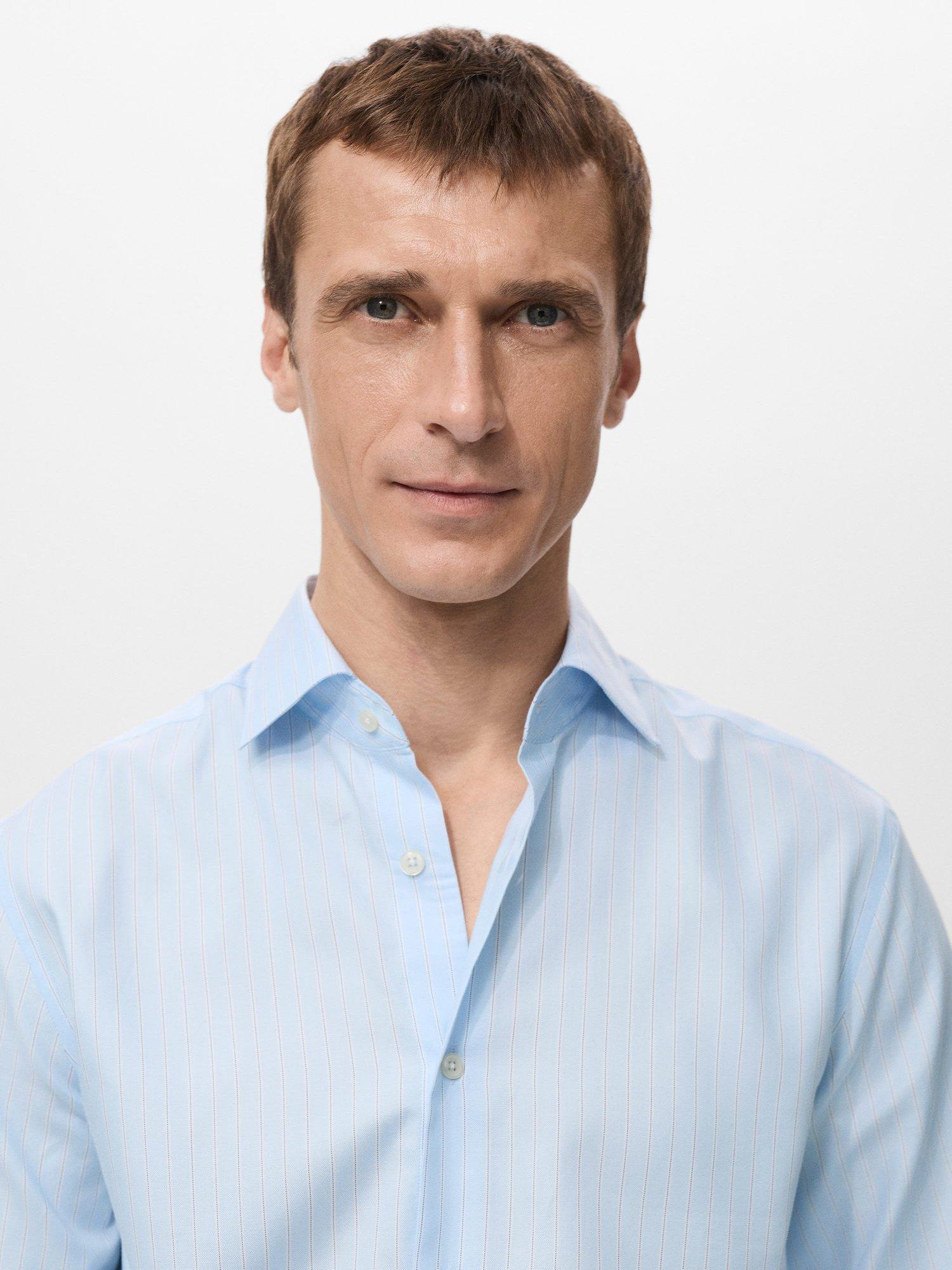 Product image 6 of 7, which shows Mango Donosti Cotton Shirt, Medium Blue, L