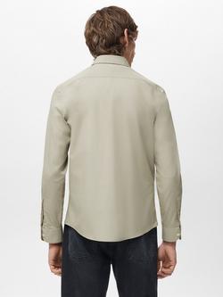 Mango Play Cotton Regular Fit Shirt - view 2, Pastel Brown