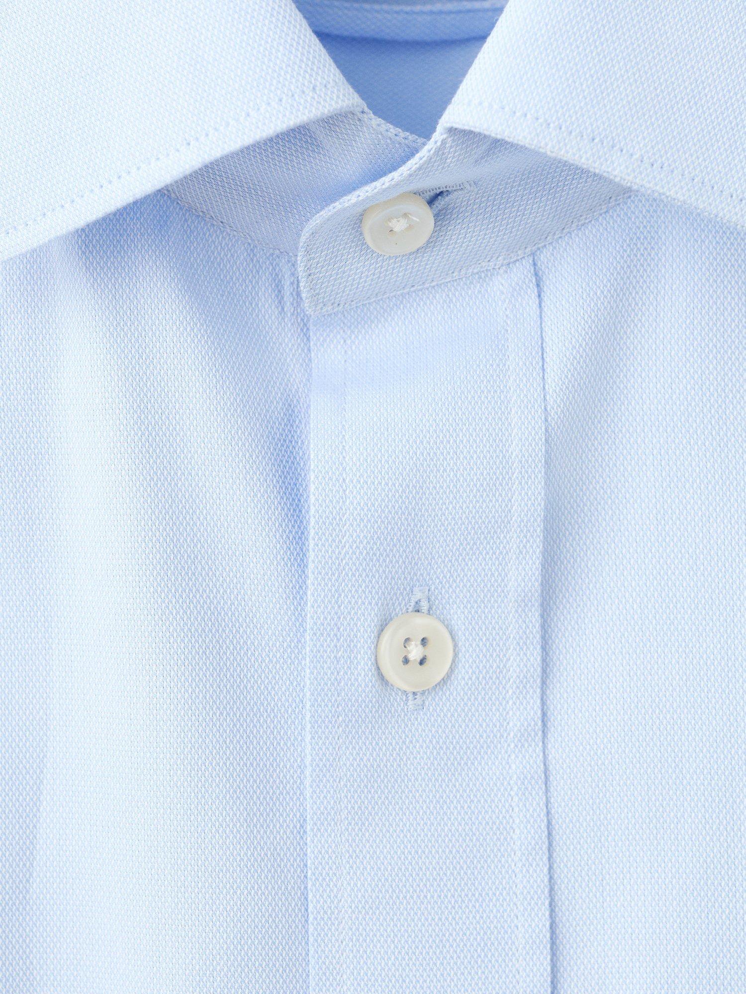 Product image 8 of 8, which shows Mango Zeus Cotton Shirt, Pastel Blue, L