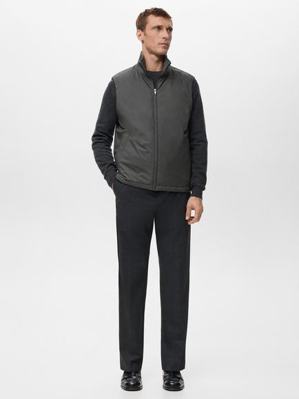 Mango Ches Gilet - view 2, Grey