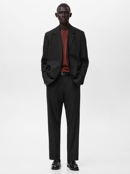 Mango Boston Straight Trousers - view 2, Black