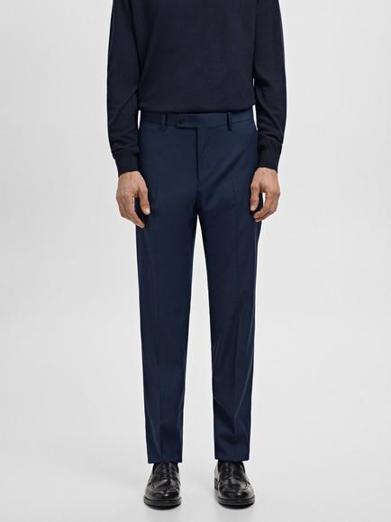 Mango Milan Tailored Trousers, Navy