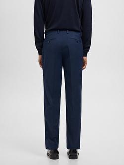 Mango Milan Tailored Trousers - view 2, Navy