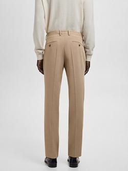 Mango Paris Super Slim Fit Lightweight Trousers - view 2, Beige