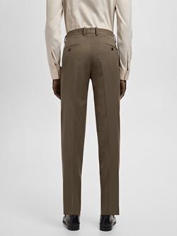 Mango Paris Super Slim Fit Lightweight Trousers - view 2, Brown