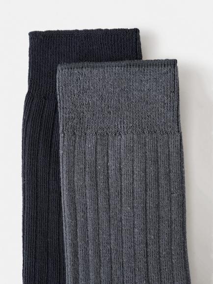 Mango Birip Cotton Blend Socks, Pack of 2 - view 2, Navy