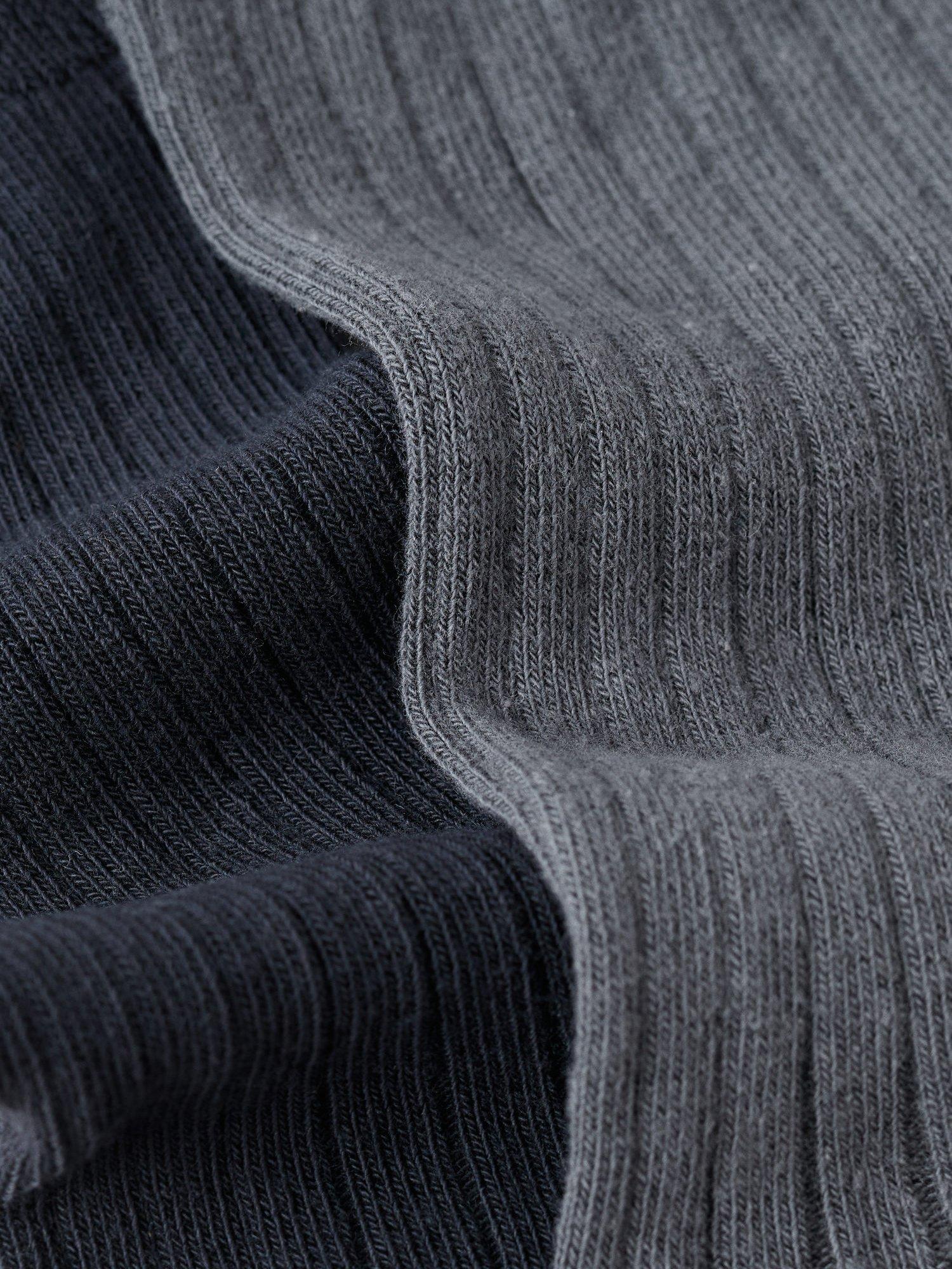 Product image 3 of 4, which shows Mango Birip Cotton Blend Socks, Pack of 2, Navy, 6-8