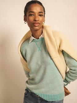 NRBY Sydney Cashmere Crew Jumper - view 2, Light Aqua