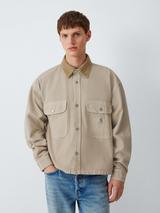 Carhartt WIP Prescott Cotton Shirt Jacket, String/Leather