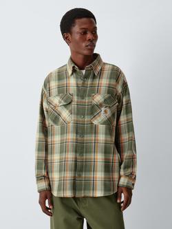 Carhartt WIP Tunick Cotton Check Shirt, Dollar Green, Dollar Green