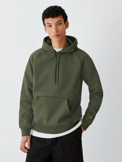 Carhartt WIP Chase Cotton Blend Hooded Sweatshirt, Leaf/Gold, Leaf/Gold