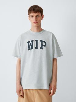 Carhartt WIP Cotton Regular Fit Short Sleeve Graphic T-Shirt, Ash Heather, Ash Heather