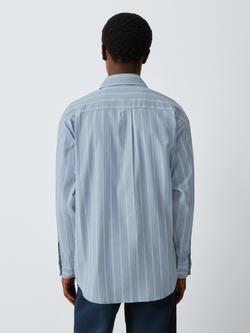 Carhartt WIP Beale Cotton Regular Fit Stripe Shirt, Blue/White - view 2, Blue/White
