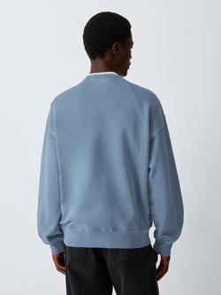 Carhartt WIP Nelson Cotton Sweatshirt, Gentle Blue - view 2, Gentle Blue