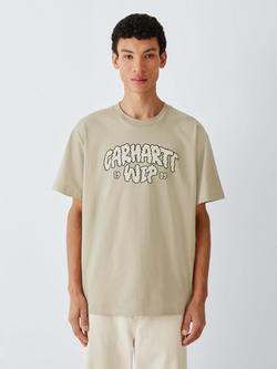Carhartt WIP Cotton Regular Fit Cloud Script T-Shirt, Barchan, Barchan