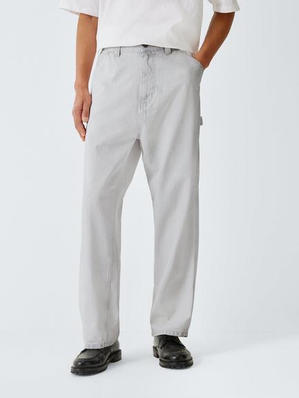 Carhartt WIP Cotton Mercer Single Knee Trousers, Graphite/Wax, Graphite/Wax