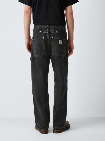 Carhartt WIP Loose Straight Fit Belmont Jeans, Black Denim, Black Denim
