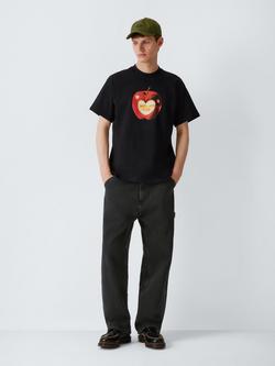 Carhartt WIP Loose Straight Fit Belmont Jeans, Black Denim - view 2, Black Denim