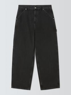 Carhartt WIP Loose Straight Fit Belmont Jeans, Black Denim, Black Denim