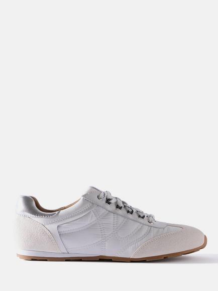 Mint Velvet Suede Detail Trainers, Natural Cream, Natural Cream