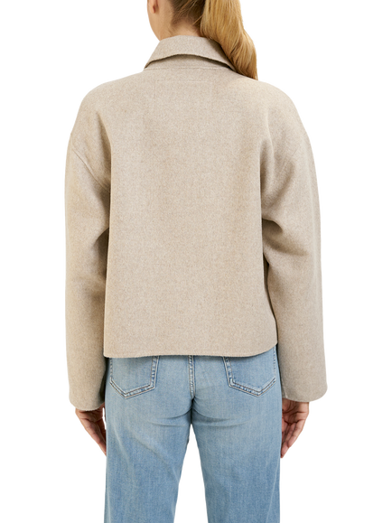 Smith & Soul Short Wool Blend Jacket, Beige Melange - view 2, Beige Melange