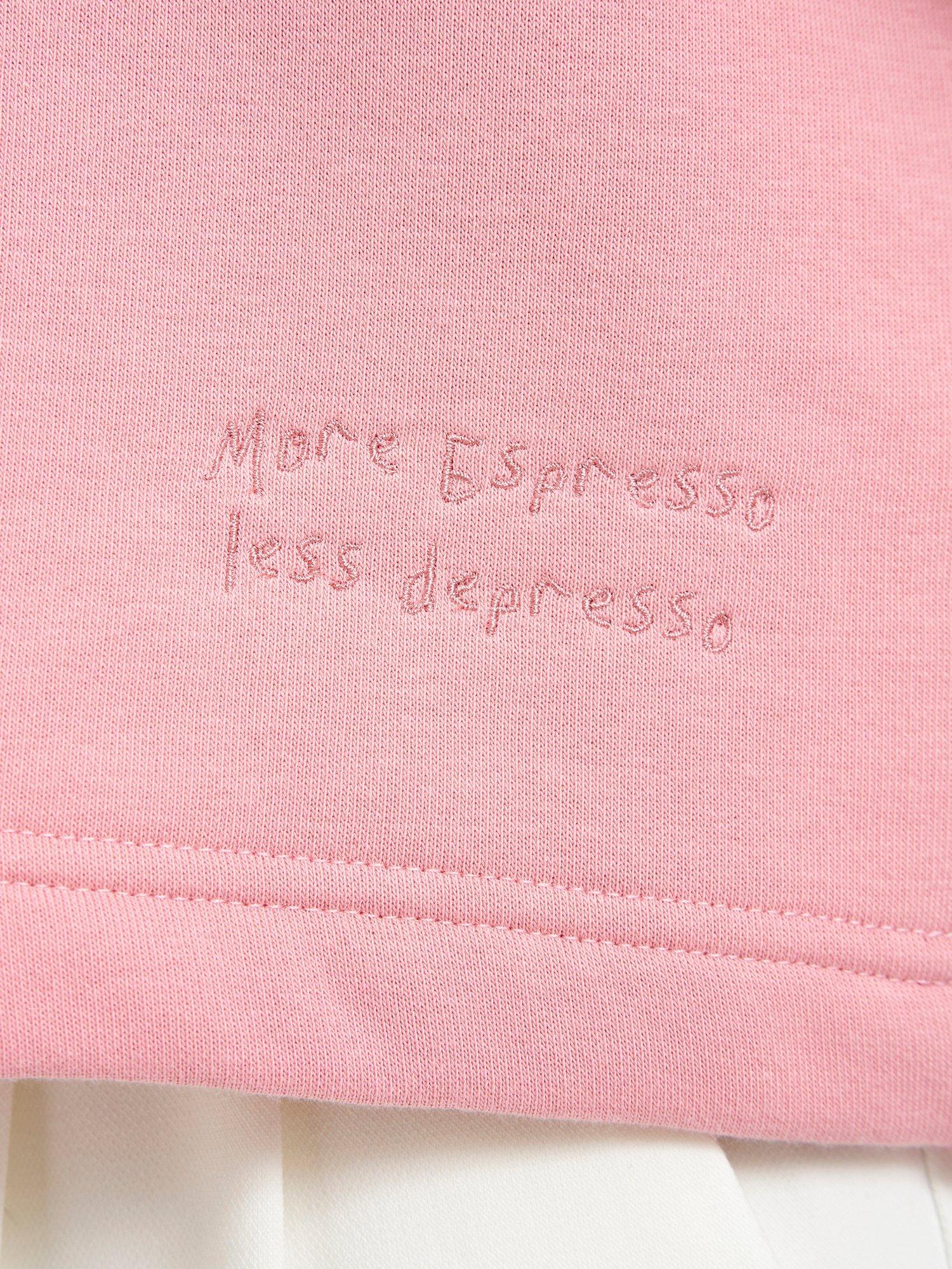 Product image 4 of 6, which shows Smith & Soul Embroidered Boxy Hoodie, Bubblegum, XS