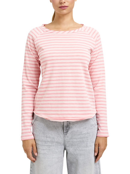 Smith & Soul Breton Stripe Top, Powder Rosé, Powder Rosé